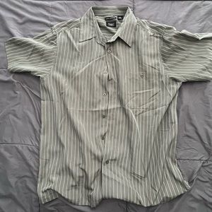 Mens Button Up Shirt L Hagar